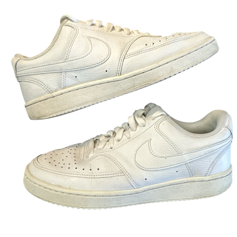 Nike Court Vision Low CD5434-100 Triple White Women's 7.5 Sneakers